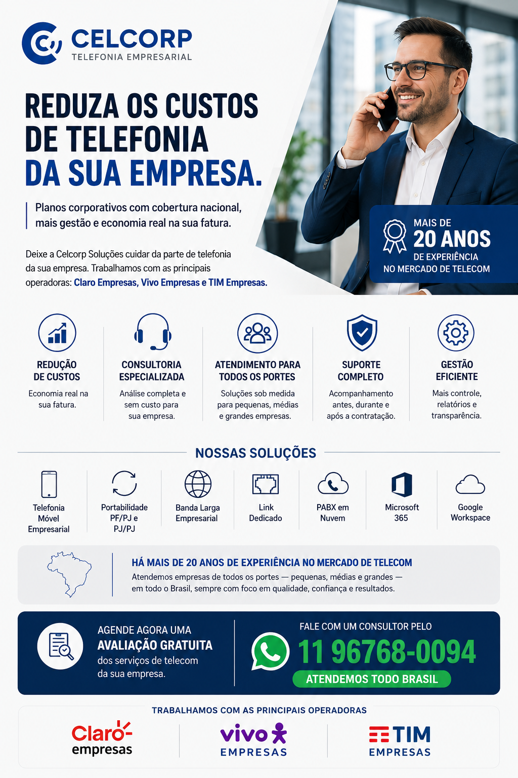 Claro Empresas - Vivo Empresas - TIM Empresas